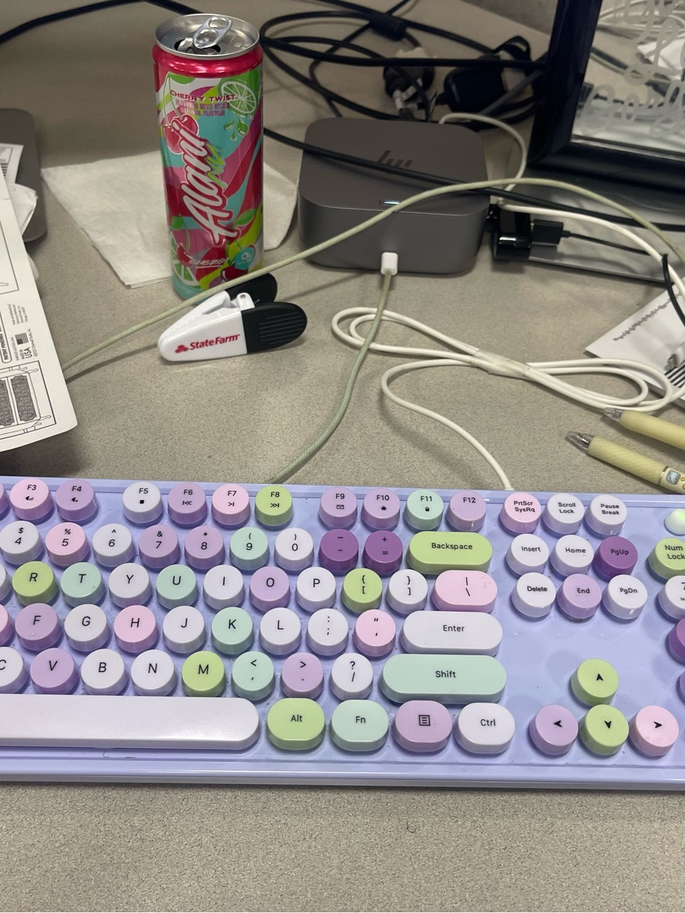 Multicolor wired keyboard ,